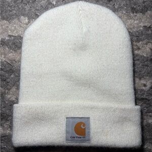 Carhartt White Knit Beanie Hat One Size